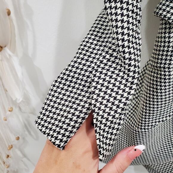 NWOT Jason Wu Houndstooth Wrap Dress - Picture 4 of 9